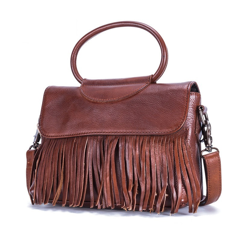 New vegetable tanned leather handbags LadyShow.Store