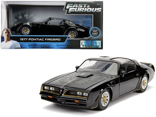 Tego's 1977 Pontiac Firebird Black "Fast & Furious" Movie 1/24 Diecast Model Car by Jada