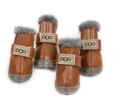 Dog Thick Snow Boots Keep Warm Teddy Autumn And Winter VIP Shoes LadyShow.Store
