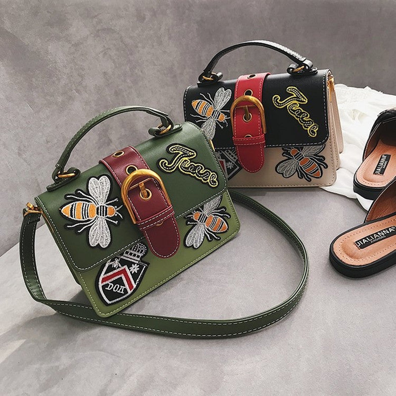 Embroidered handbag CJD