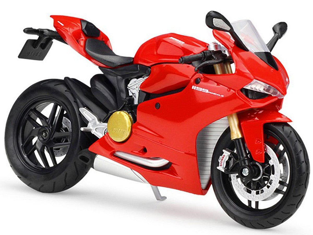 Ducati 1199 Panigale Red with Stand 1/12 Diecast Motorcycle Model by Maisto Maisto