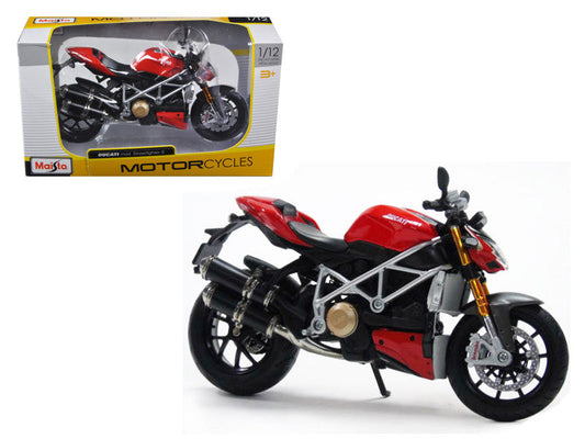 Ducati Mod Streetfighter S Red 1/12 Diecast Motorcycle Model by Maisto Maisto