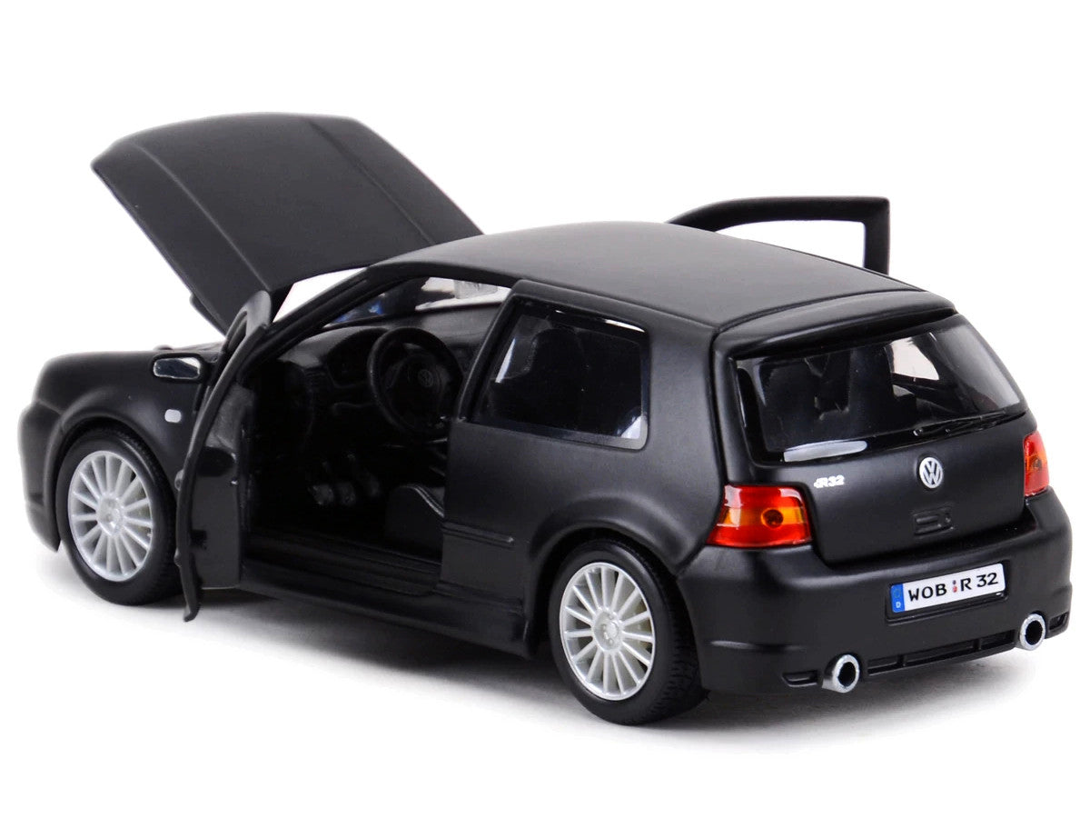 Volkswagen Golf R32 Matt Black "Special Edition" Series 1/24 Diecast Model Car by Maisto Maisto