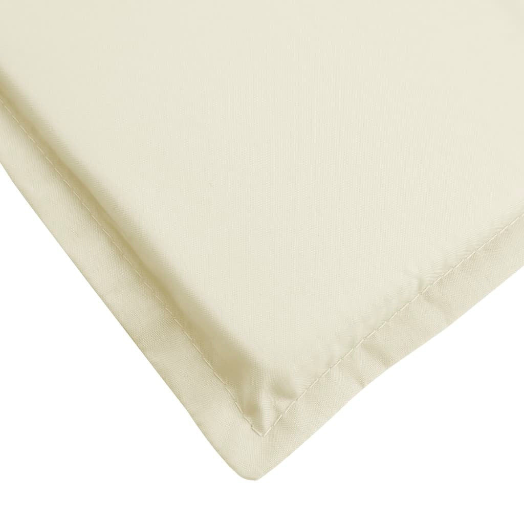 Sun Lounger Cushion Cream 73.2"x22.8"x1.6" Oxford Fabric W2B