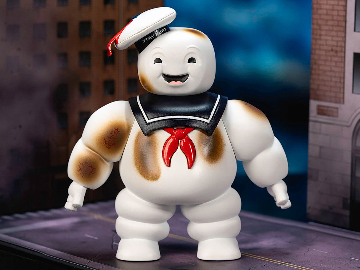 "Ghostbusters" 6" Stay Puft Marshmallow Man Figure with Nano Ecto-1 Car Diorama Set "Ghostbusters" (1984) Movie "Next Level" Series Model by Jada Jada