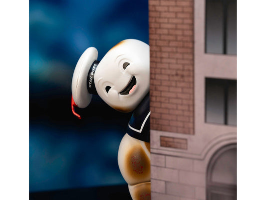 "Ghostbusters" 6" Stay Puft Marshmallow Man Figure with Nano Ecto-1 Car Diorama Set "Ghostbusters" (1984) Movie "Next Level" Series Model by Jada Jada