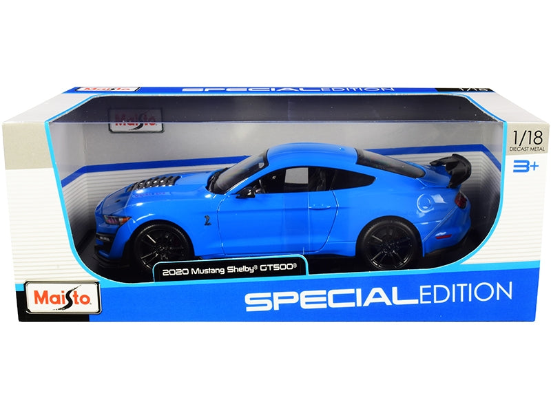 2020 Ford Mustang Shelby GT500 Light Blue "Special Edition" 1/18 Diecast Model Car by Maisto W2B