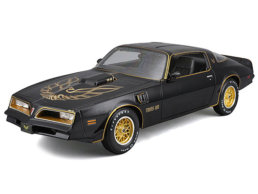 1978 Pontiac Firebird Trans Am Black Metallic with Hood Graphics "Special Edition" Series 1/18 Diecast Model Car by Maisto-1
