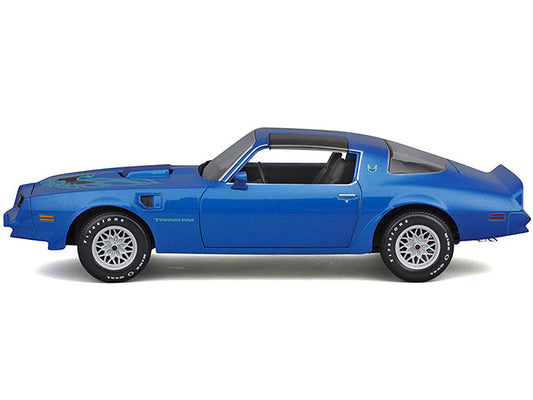 1978 Pontiac Firebird Trans Am Blue Metallic with Hood Graphics "Special Edition" Series 1/18 Diecast Model Car by Maisto Maisto