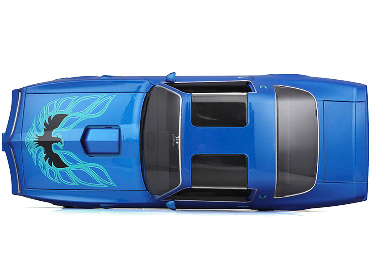 1978 Pontiac Firebird Trans Am Blue Metallic with Hood Graphics "Special Edition" Series 1/18 Diecast Model Car by Maisto Maisto