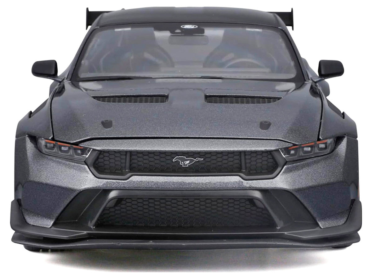 2025 Ford Mustang GTD Dark Gray Metallic with Black Top "Special Edition" Series 1/18 Diecast Model Car by Maisto Maisto