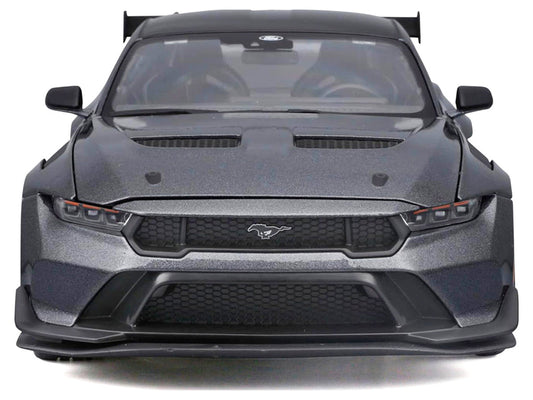 2025 Ford Mustang GTD Dark Gray Metallic with Black Top "Special Edition" Series 1/18 Diecast Model Car by Maisto Maisto