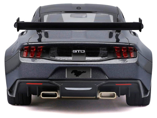 2025 Ford Mustang GTD Dark Gray Metallic with Black Top "Special Edition" Series 1/18 Diecast Model Car by Maisto Maisto
