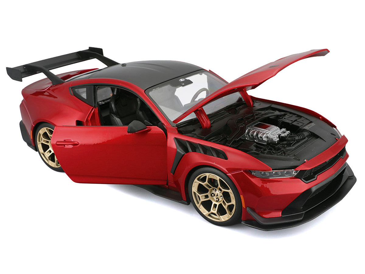 2025 Ford Mustang GTD Red Metallic with Black Top "Special Edition" Series 1/18 Diecast Model Car by Maisto Maisto