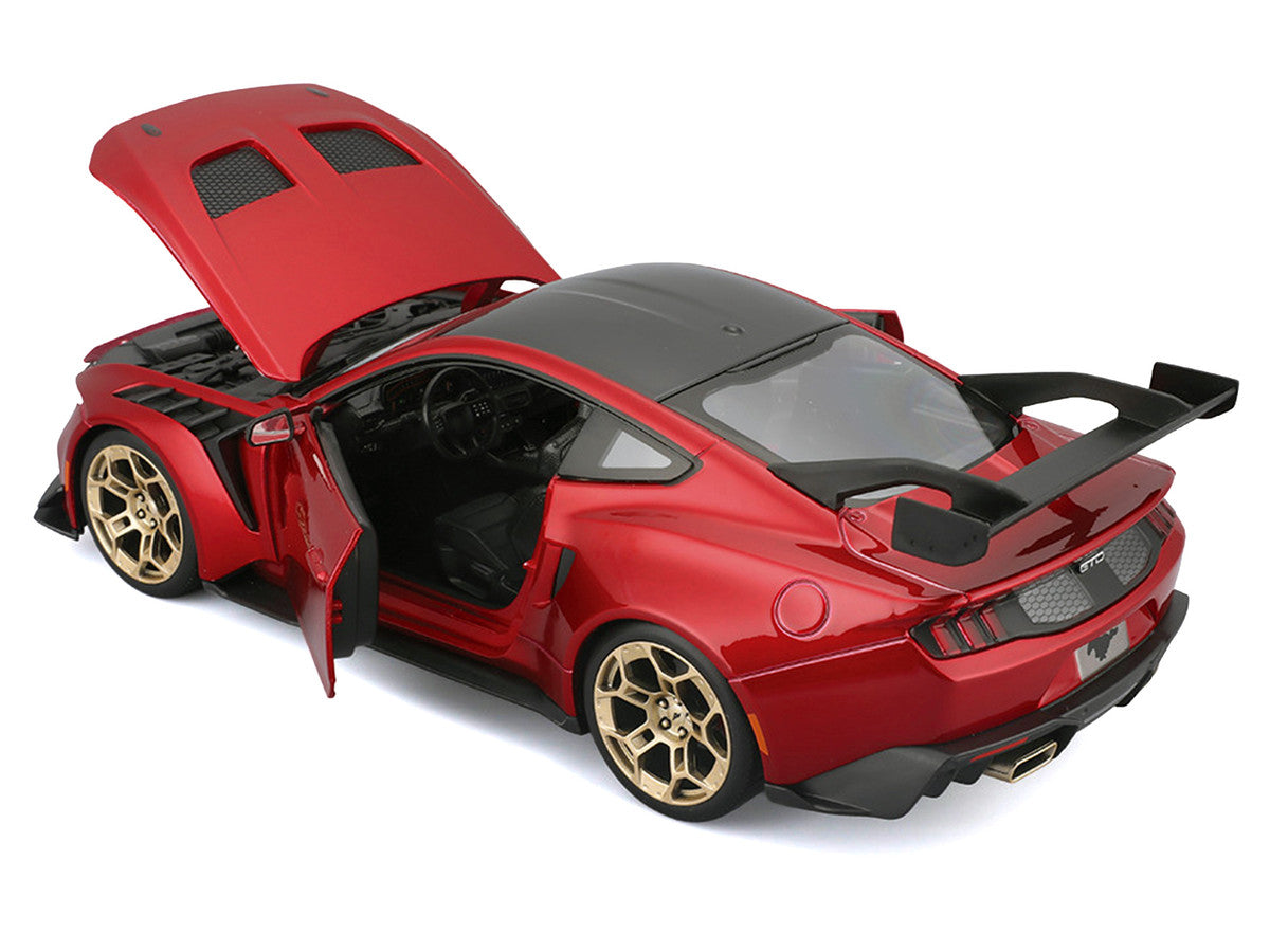 2025 Ford Mustang GTD Red Metallic with Black Top "Special Edition" Series 1/18 Diecast Model Car by Maisto Maisto