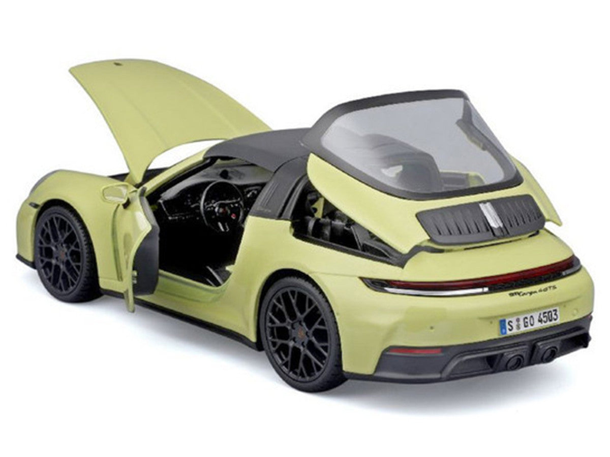 Porsche 911 Targa 4 GTS (992.2) Yellow with Black Top "Special Edition" Series 1/18 Diecast Model Car by Maisto Maisto