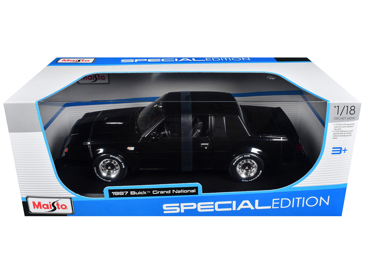 1987 Buick Grand National Black "Special Edition" Series 1/18 Diecast Model Car by Maisto Maisto