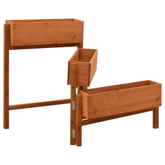 Garden Folding Planter Orange 23.6"x5.5"x29.5" Solid Firwood W2B