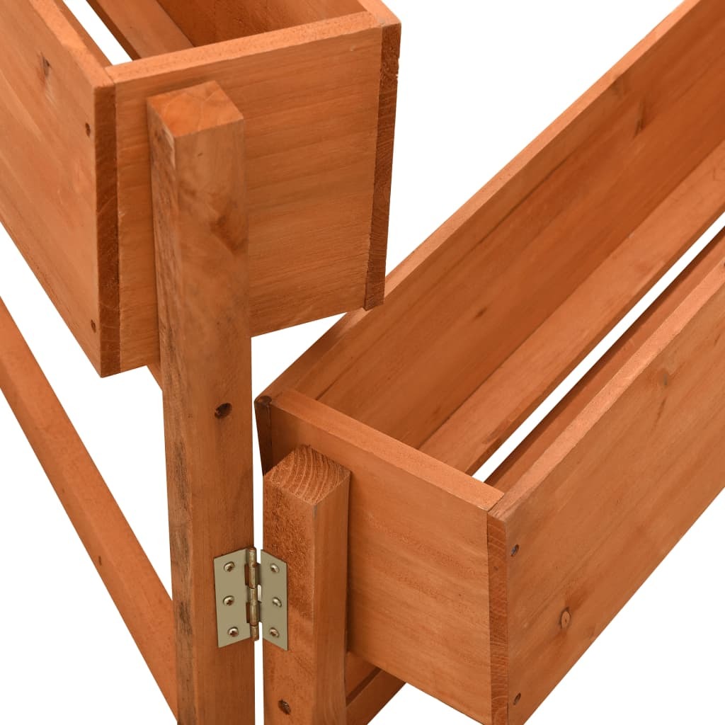 Garden Folding Planter Orange 23.6"x5.5"x29.5" Solid Firwood W2B