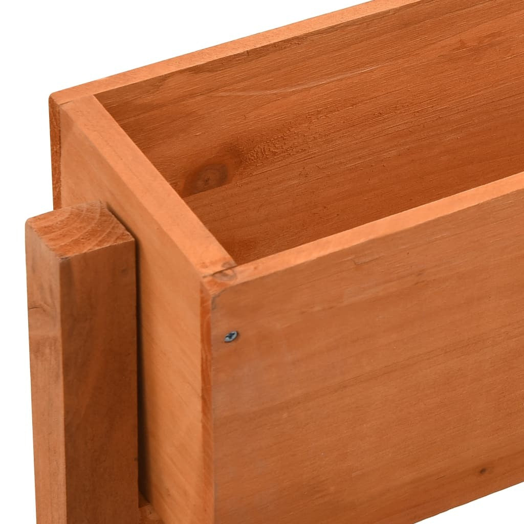 Garden Folding Planter Orange 23.6"x5.5"x29.5" Solid Firwood W2B
