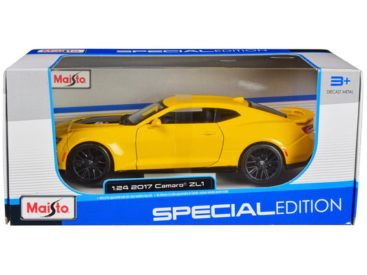 2017 Chevrolet Camaro ZL1 Yellow Metallic "Special Edition" 1/24 Diecast Model Car by Maisto Maisto