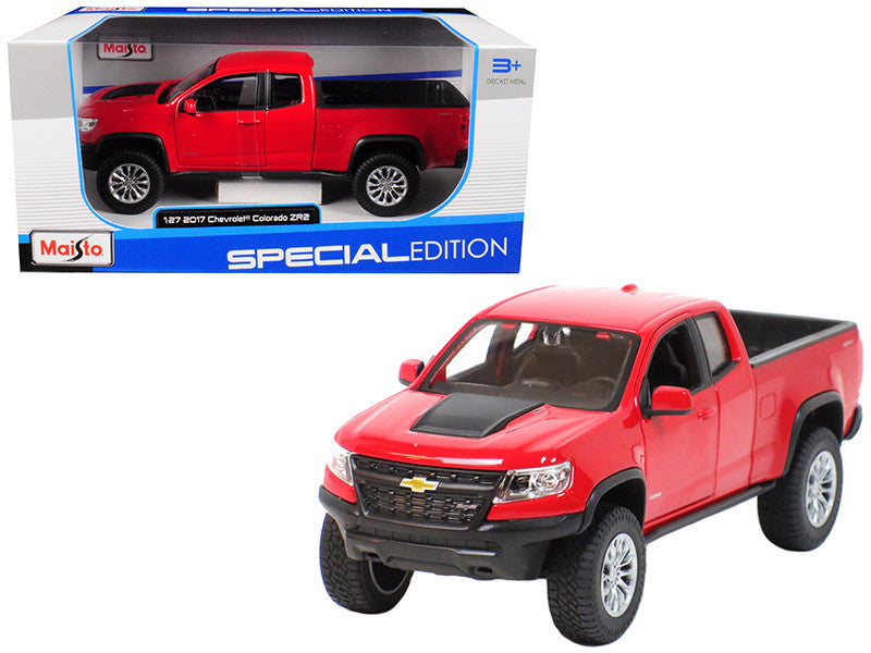 2017 Chevrolet Colorado ZR2 Pickup Truck Red 1/27 Diecast Model Car by Maisto Maisto