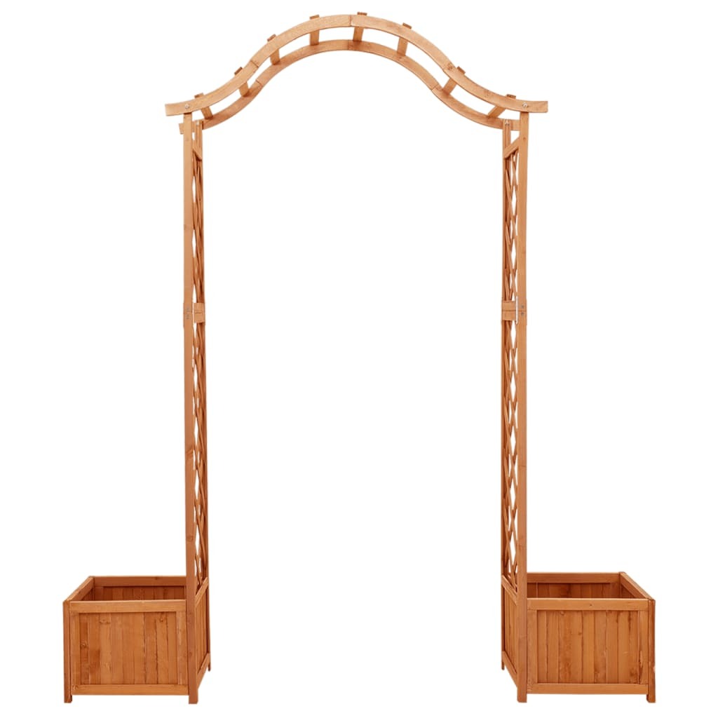 Garden Pergola with Planter Solid Firwood W2B