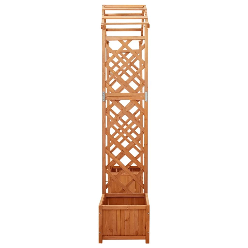 Garden Pergola with Planter Solid Firwood W2B
