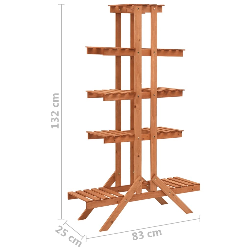 Plant Stand 32.7"x9.8"x52" Solid Firwood W2B