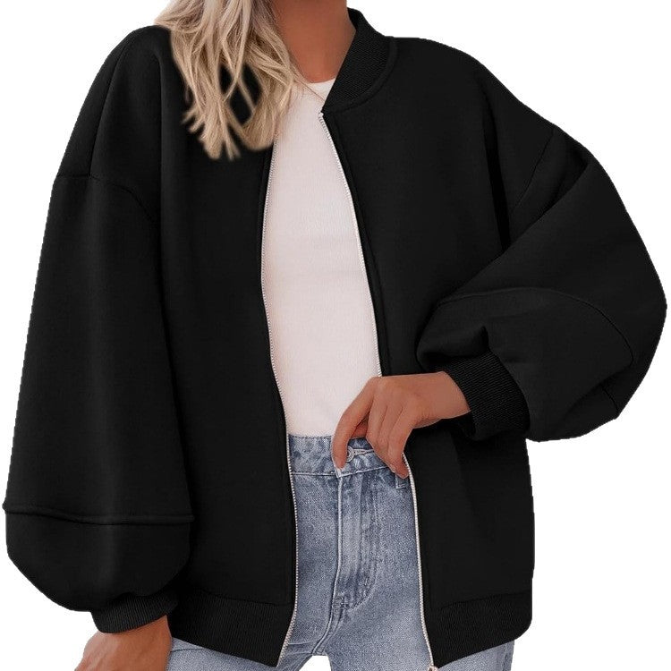 Zip Sweatshirt Jacket Casual Long Sleeve Pilot Coat Best YouTube Store