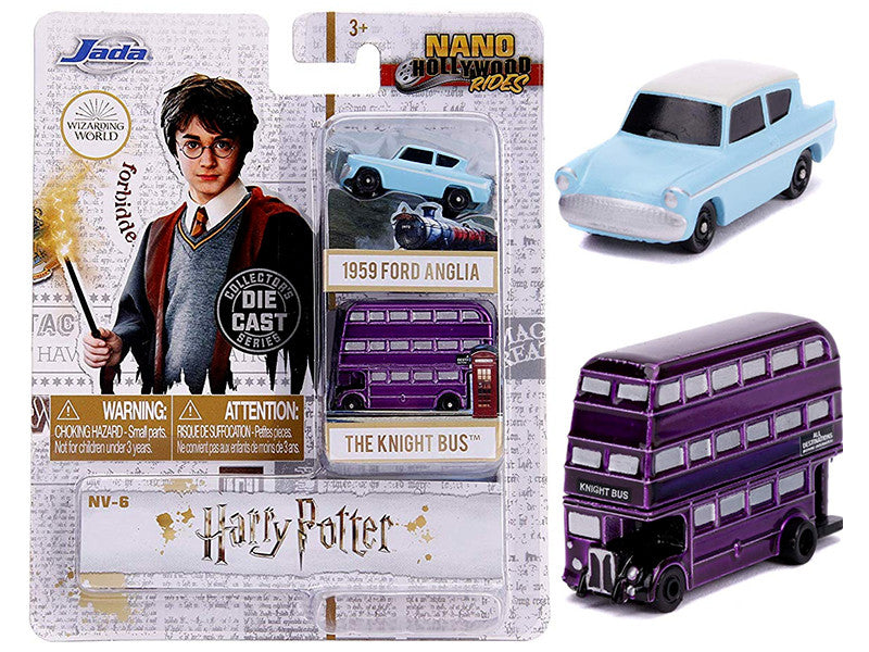 "Harry Potter" 2 piece Set "Nano Hollywood Rides" Diecast Models by Jada Jada