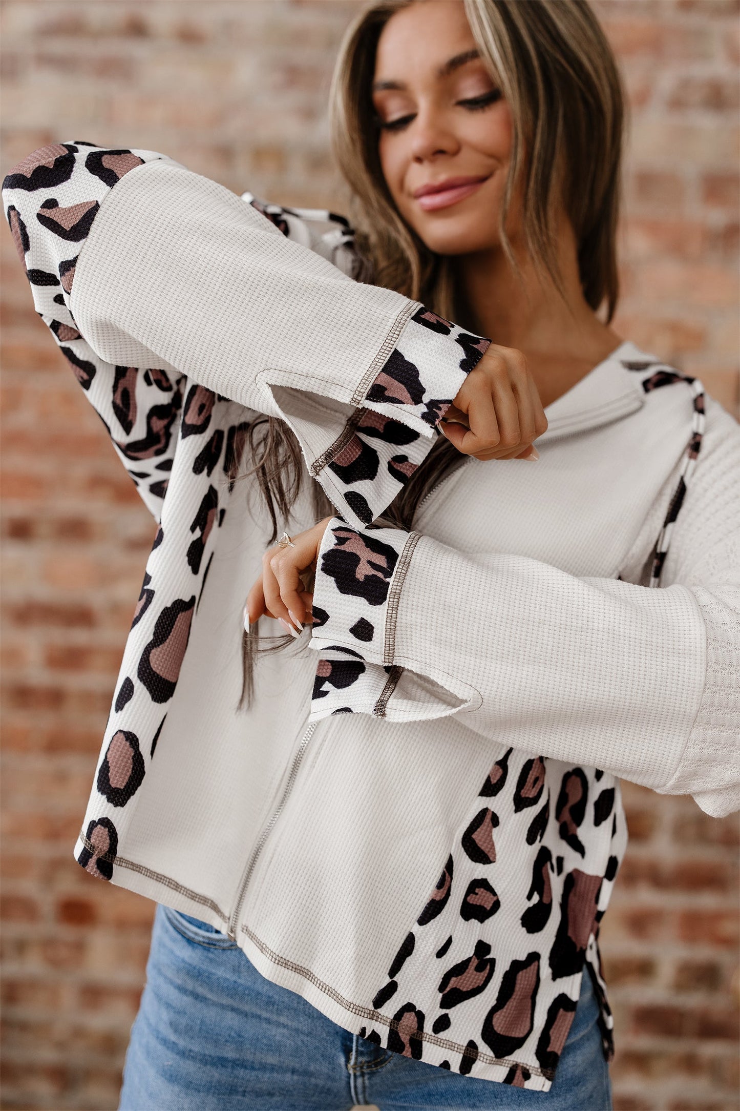 Keyla Up Drop Shoulder Hoodie-4