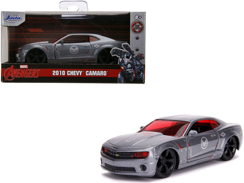 2010 Chevrolet Camaro Silver "War Machine" "Avengers" "Marvel" Series 1/32 Diecast Model Car by Jada Jada