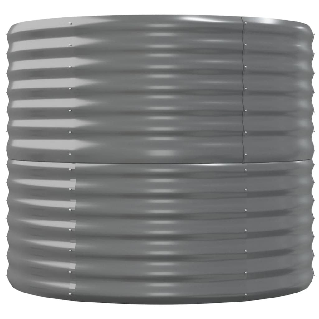 Garden Raised Bed Galvanized Steel 59.8"x31.5"x26.8" Gray W2B