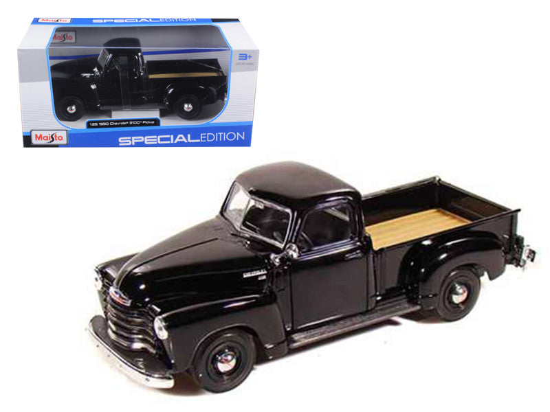 1950 Chevrolet 3100 Pickup Truck Black 1/25 Diecast Model Car by Maisto Maisto