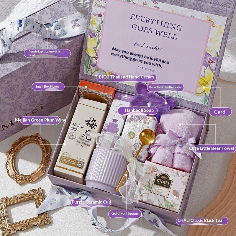 International Women's Day Gift Goddess Bridesmaid Wedding High-end Practical Birthday Gift Box Wedding Guest Gift CJD