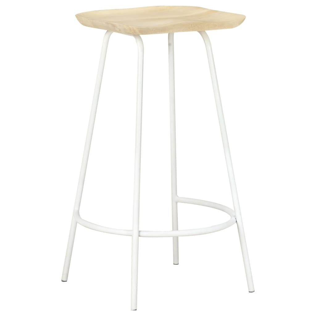 Bar Stools 4 pcs Solid Mango Wood W2B
