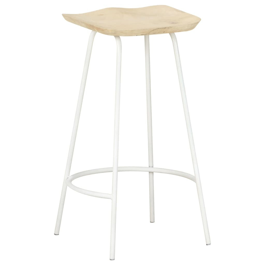 Bar Stools 4 pcs Solid Mango Wood W2B
