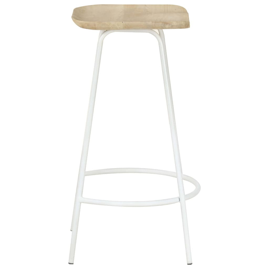 Bar Stools 4 pcs Solid Mango Wood W2B