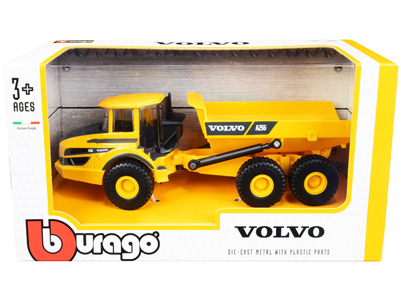 Volvo A25G Articulated Hauler Yellow 1/50 Diecast Model by Bburago Bburago