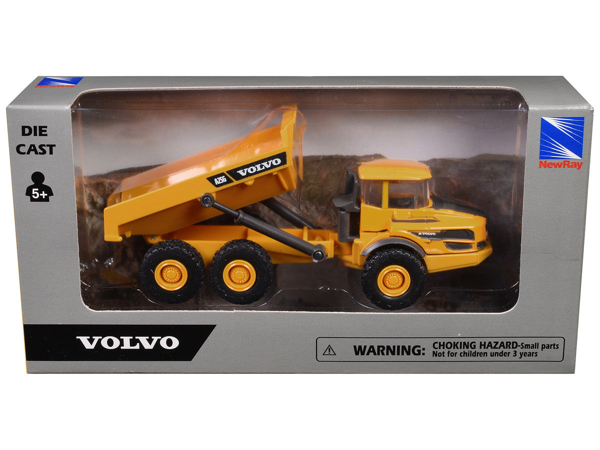 Volvo A25G Dump Truck Yellow Diecast Model by New Ray New Ray