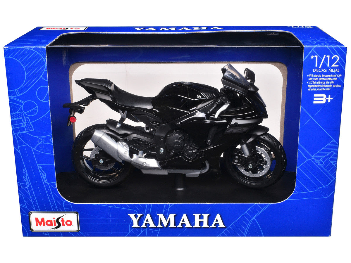 Yamaha YZF-R1 Black 1/12 Diecast Motorcycle Model by Maisto Maisto