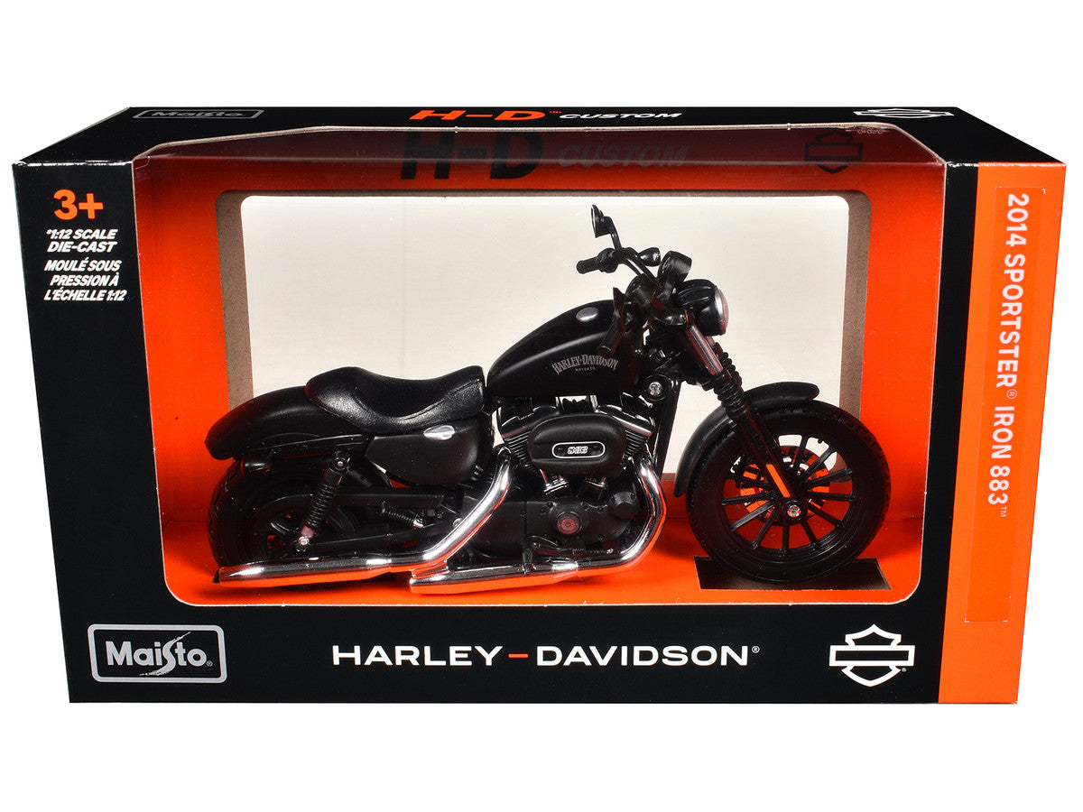 2014 Harley Davidson Sportster Iron 883 1/12 Diecast Motorcycle Model by Maisto Maisto