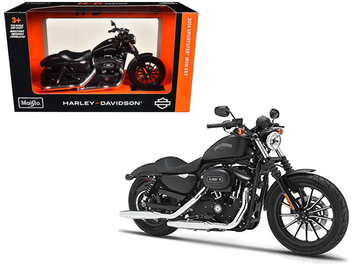 2014 Harley Davidson Sportster Iron 883 1/12 Diecast Motorcycle Model by Maisto Maisto
