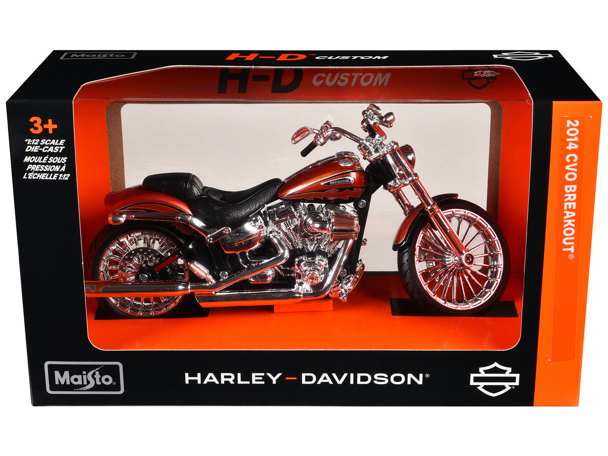 2014 Harley Davidson CVO Breakout Orange 1/12 Diecast Motorcycle Model by Maisto Maisto