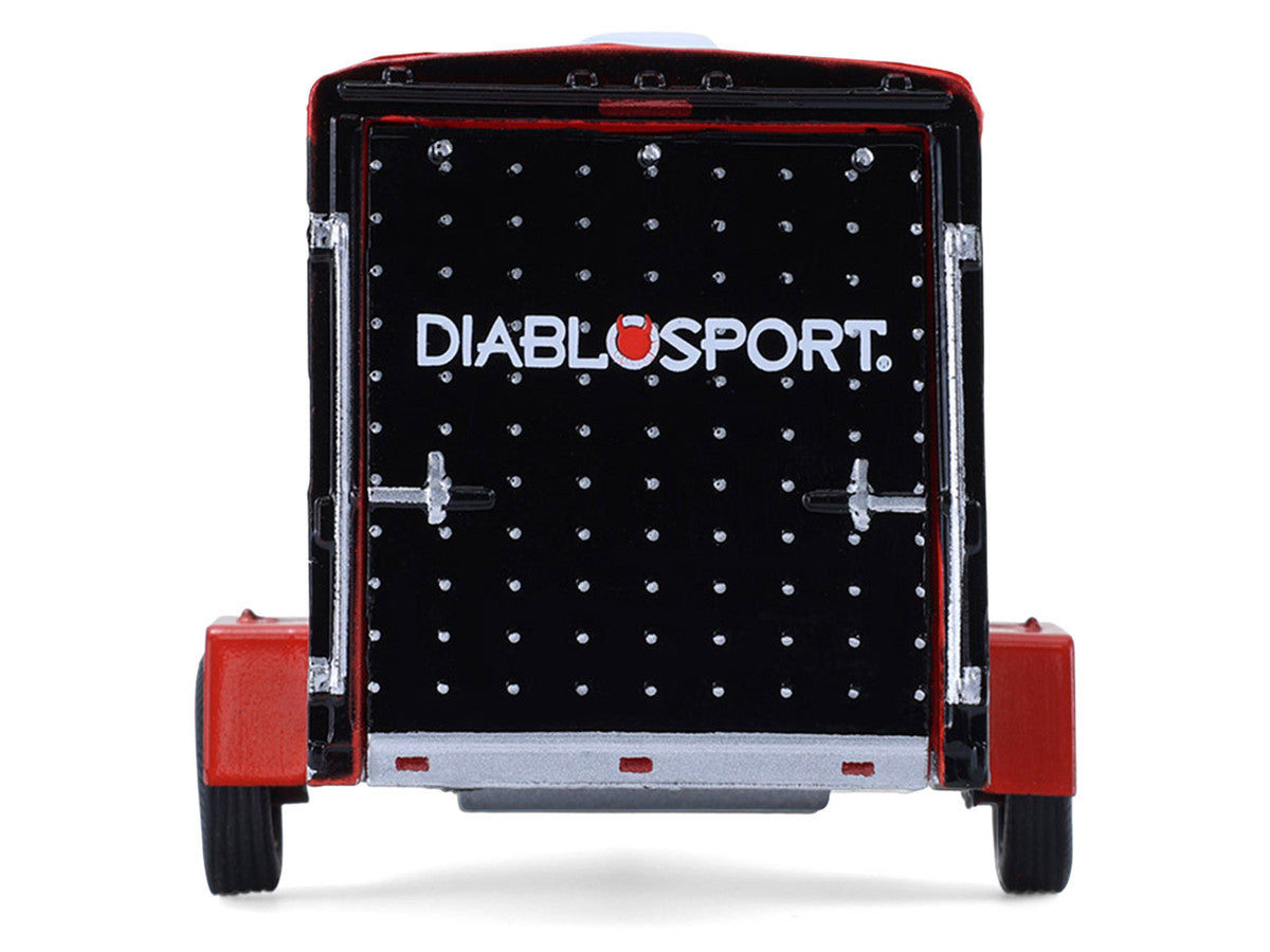 2012 Jeep Wrangler Unlimited "Diablo Sport" Black with Red Graphics and Small Cargo Trailer "Hitch & Tow" Series 33 1/64 Diecast Model Cars by Greenlight Greenlight
