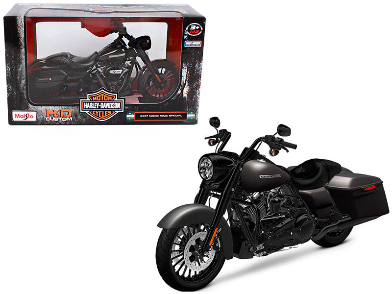 2017 Harley-Davidson King Road Special Black 1/12 Diecast Motorcycle Model by Maisto Maisto