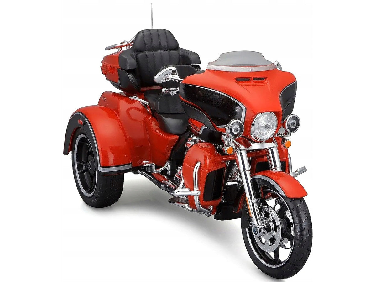 2021 Harley Davidson CVO Tri Glide Motorcycle Orange "H-D Custom" 1/12 Diecast Model by Maisto Maisto