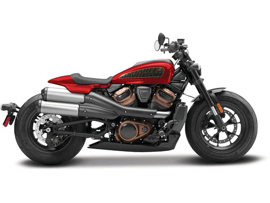 2024 Harley Davidson Sportster S Motorcycle Red Metallic and Black "H-D Custom" Series 1/12 Diecast Model Car by Maisto Maisto