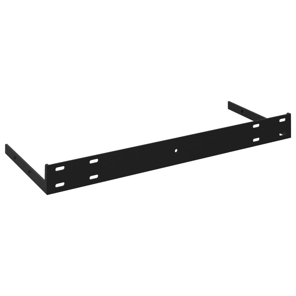 Floating Wall Shelf High Gloss White 23.6"x9.3"x1.5" MDF W2B